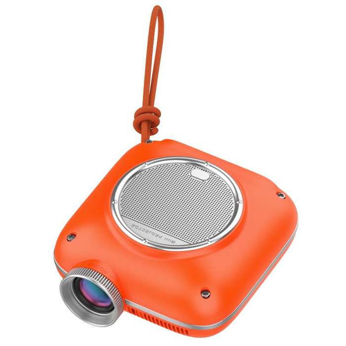 Cheerlux C1 Android Version 1280x720P 100ANSI Bluetooth 5.1 Smart Projector, AU Plug(Orange)