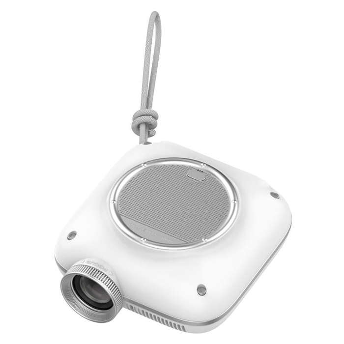 Cheerlux C1 Android Version 1280x720P 100ANSI Bluetooth 5.1 Smart Projector, EU Plug(White)