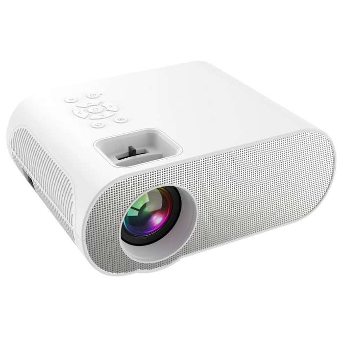 Cheerlux C10 Google TV Version 2K Dongle 1920x1080P 300ANSI Smart Projector, UK Plug(White)