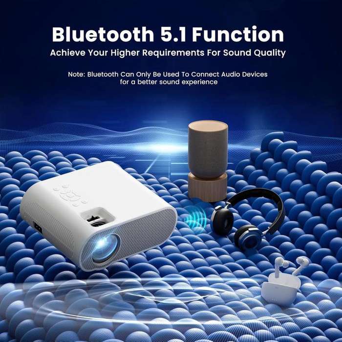 Cheerlux C10 Google TV Version 2K Dongle 1920x1080P 300ANSI Smart Projector, UK Plug(White)