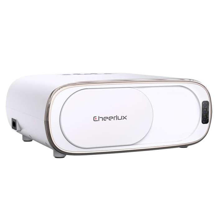 Cheerlux C16A Android Version 1920x1080P 450ANSI Smart Projector, UK Plug(White)