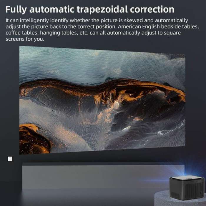 Cheerlux C26A Android Version 1920x1080P 420ANSI Smart Projector, UK Plug(Tarnish)