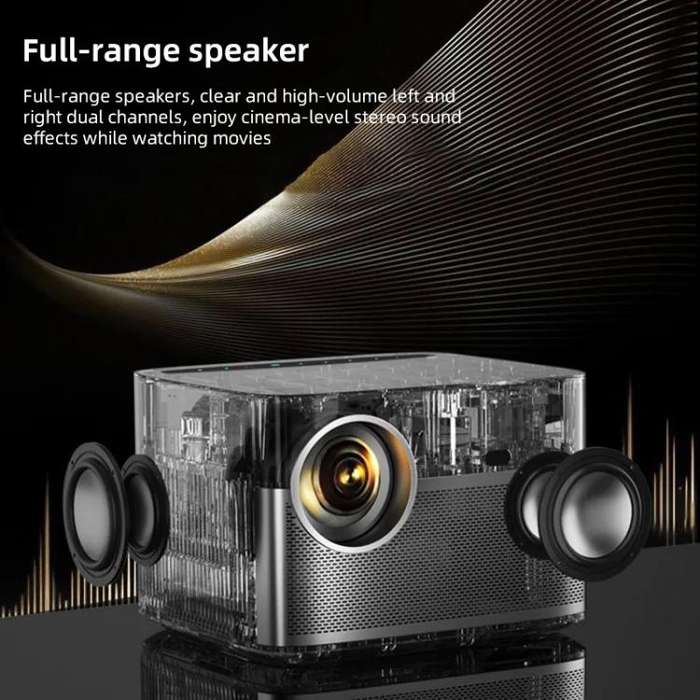 Cheerlux C26A Android Version 1920x1080P 420ANSI Smart Projector, AU Plug(Tarnish)