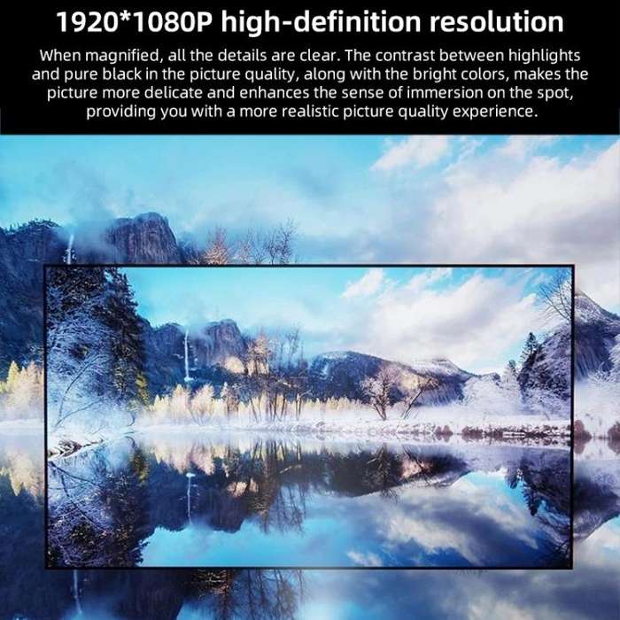 Cheerlux C26D Whale OS Version 1920x1080P 420ANSI Smart Projector, US Plug(Black)