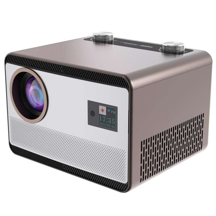 Cheerlux C58A1 Whale OS Version 1920x1080P 650ANSI Smart Projector, UK Plug, with Front Display(T...
