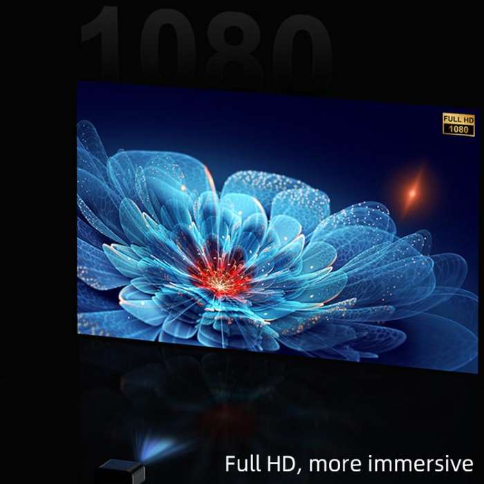 Cheerlux E1C Whale OS Version 1920x1080P 250ANSI Smart Projector, UK Plug(Tarnish)