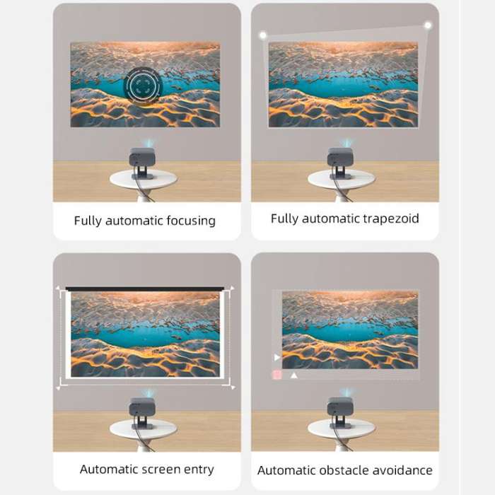 Cheerlux E1C Whale OS Version 1920x1080P 250ANSI Smart Projector, AU Plug(Tarnish)
