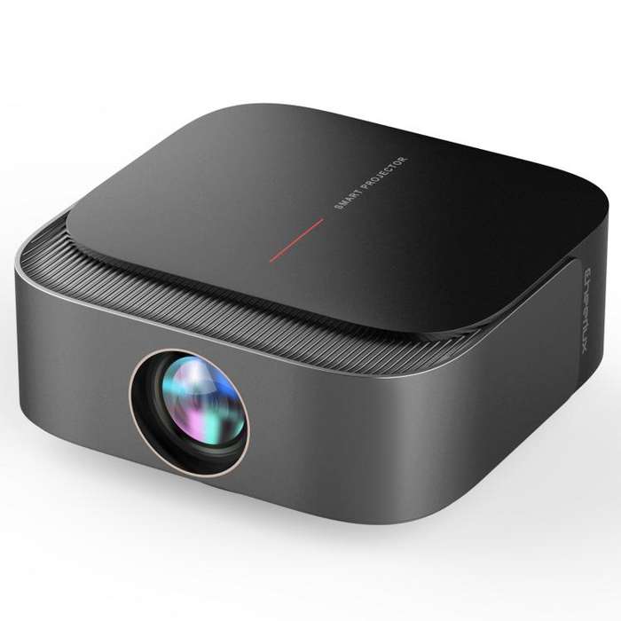 Cheerlux E2C Whale OS Version 1920x1080P 300ANSI Smart Projector, UK Plug(Black)