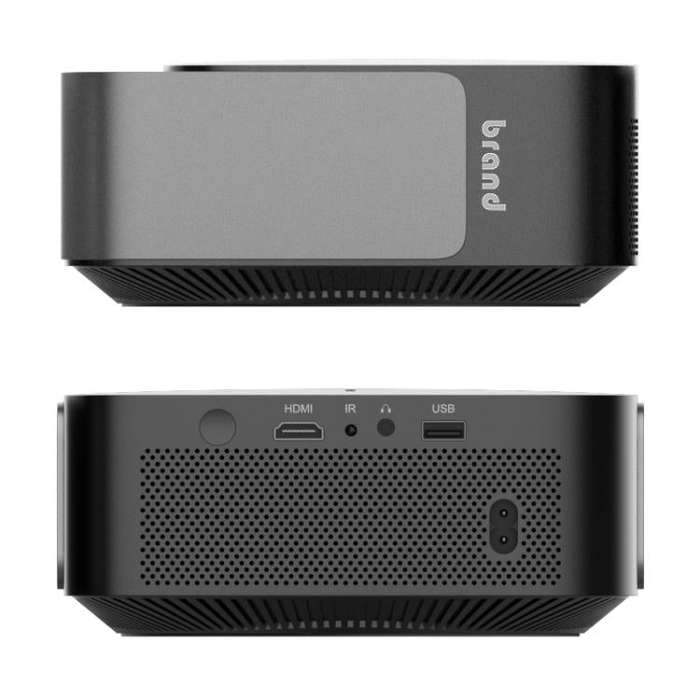 Cheerlux E2C Whale OS Version 1920x1080P 300ANSI Smart Projector, UK Plug(Black)