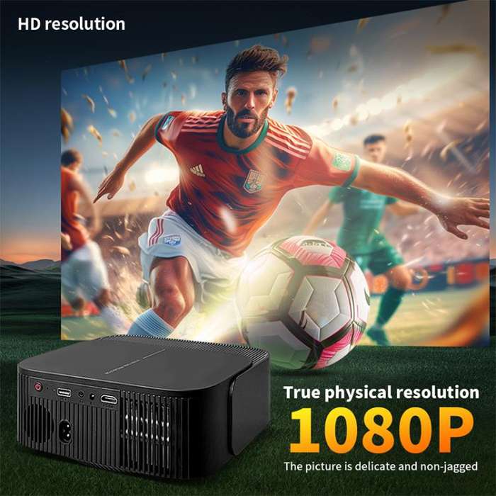 Cheerlux E2C Whale OS Version 1920x1080P 300ANSI Smart Projector, AU Plug(Black)