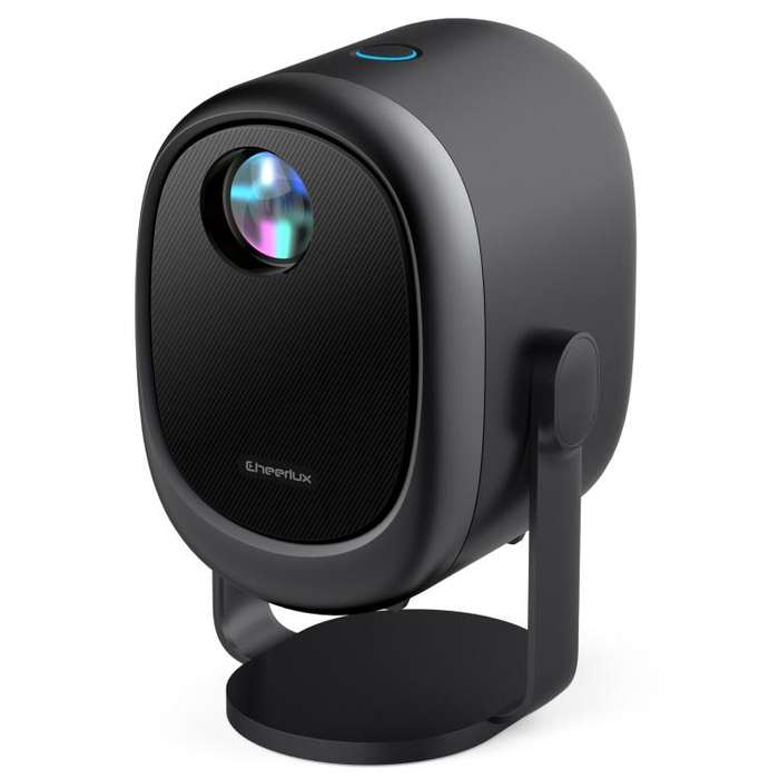 Cheerlux H1 Same Screen Version 1280x720P 180ANSI Smart Projector, AU Plug, with Gimbal(Dark Grey)