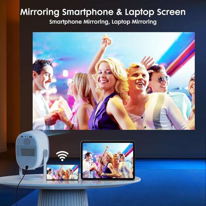 Cheerlux H1 Same Screen Version 1280x720P 180ANSI Smart Projector, AU Plug, with Gimbal(Dark Grey)