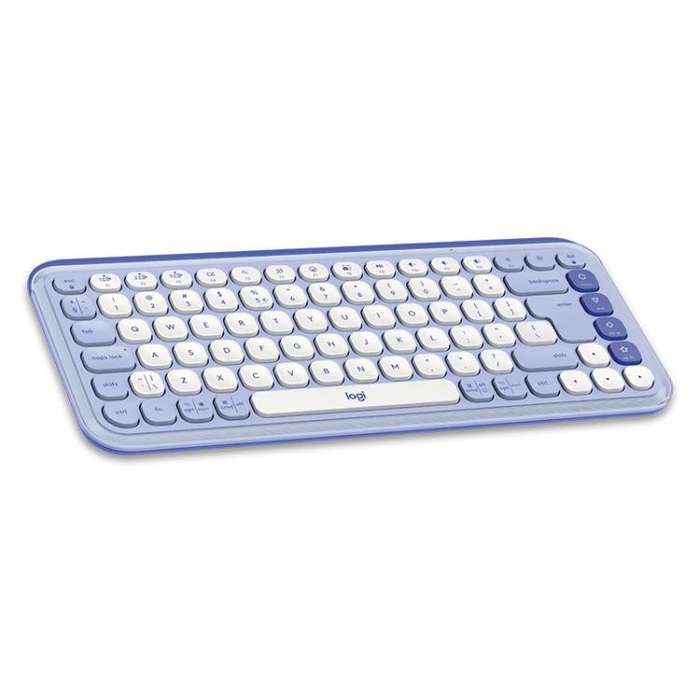 Logitech POP ICON KEYS Wireless Bluetooth Keyboard(Purple)