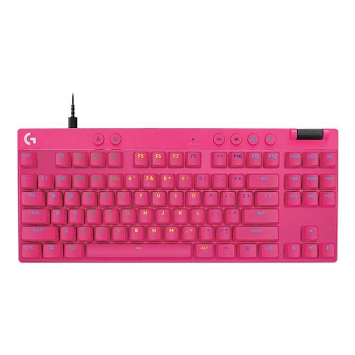 Logitech G PRO X TKL RAPID Magnetic Switches Wireless Gaming Keyboard(Pink)