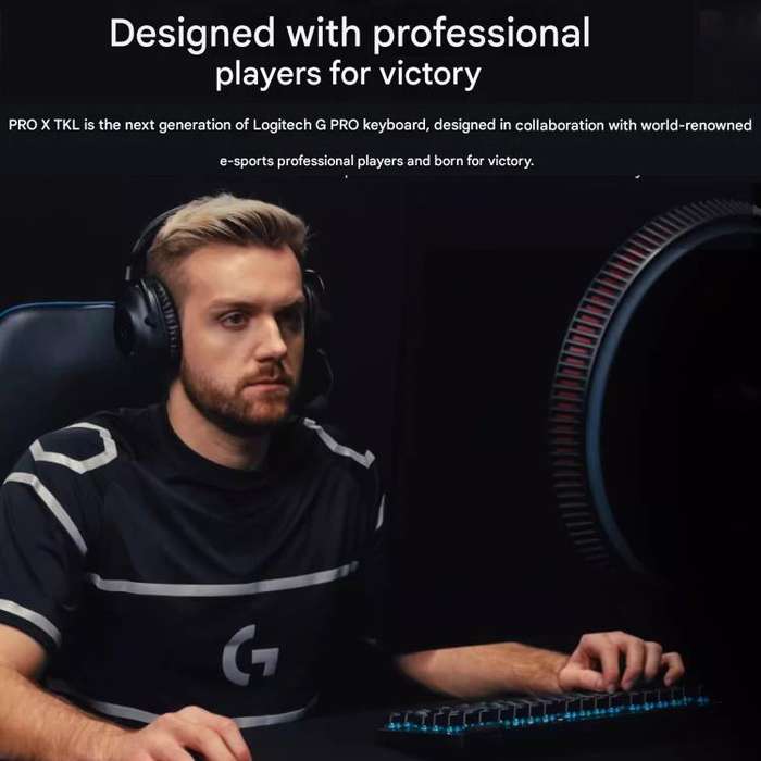 Logitech G PRO X TKL Wireless Gaming Keyboard, GX-L Mechanical Switches(Black)