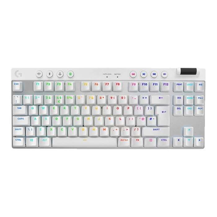 Logitech G PRO X TKL Wireless Gaming Keyboard, GX-T Mechanical Switches(White)