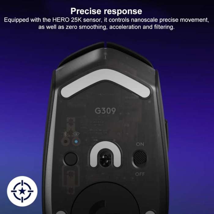 Logitech G309 Wireless Bluetooth Dual-Mode Gaming Mouse(White)