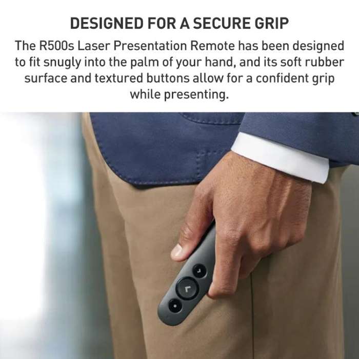 Logitech R500s Laser Wireless Smart Presentation Remote Controller(Black)