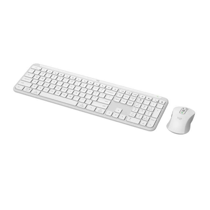 Logitech MK950 Wireless Slim Bluetooth Keyboard and Mouse Set(White)