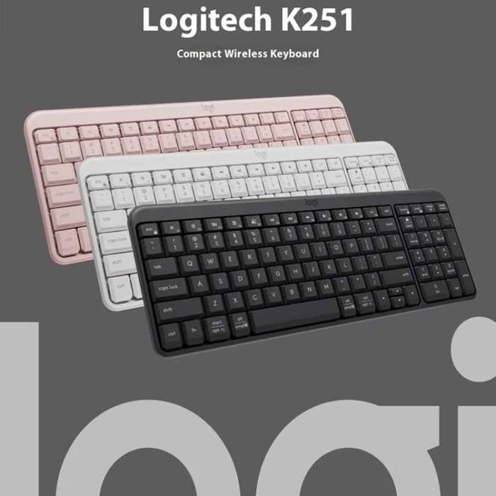 Logitech K251 Wireless Bluetooth Keyboard for Business Laptop Office use(Black)