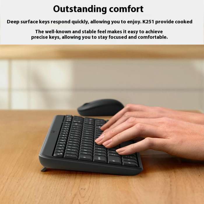 Logitech K251 Wireless Bluetooth Keyboard for Business Laptop Office use(Pink)