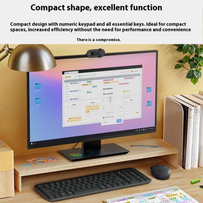 Logitech K251 Wireless Bluetooth Keyboard for Business Laptop Office use(White)