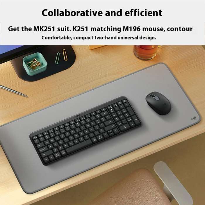 Logitech K251 Wireless Bluetooth Keyboard for Business Laptop Office use(Pink)