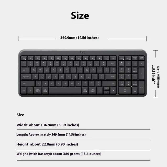 Logitech K251 Wireless Bluetooth Keyboard for Business Laptop Office use(Pink)