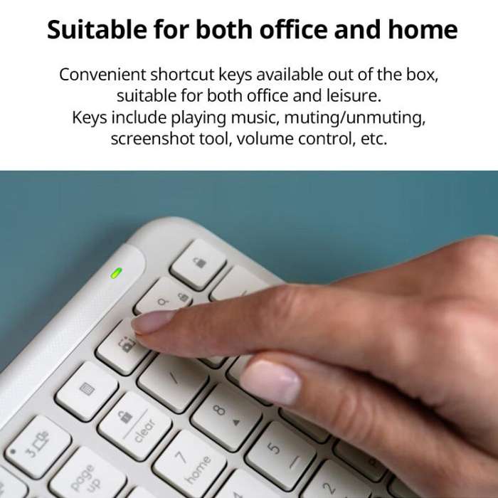 Logitech K950 Slim Silent Wireless Bluetooth Keyboard(White)
