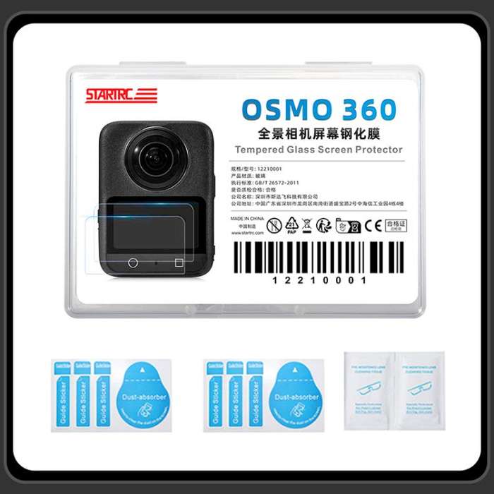 For DJI Osmo 360 STARTRC 2pcs HD Screen Tempered Glass Films(Transparent)