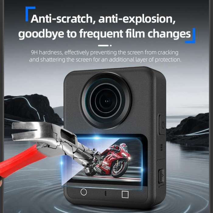 For DJI Osmo 360 STARTRC 2pcs HD Screen Tempered Glass Films(Transparent)