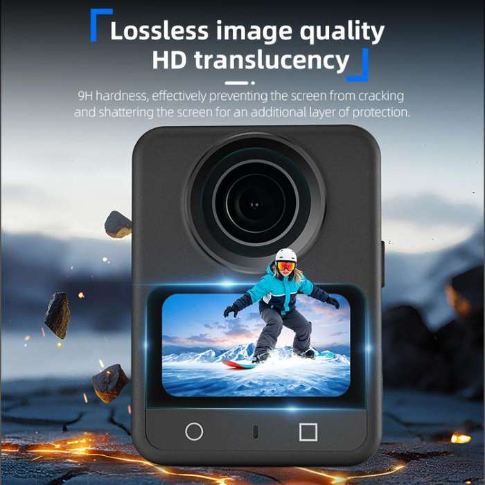 For DJI Osmo 360 STARTRC 2pcs HD Screen Tempered Glass Films(Transparent)