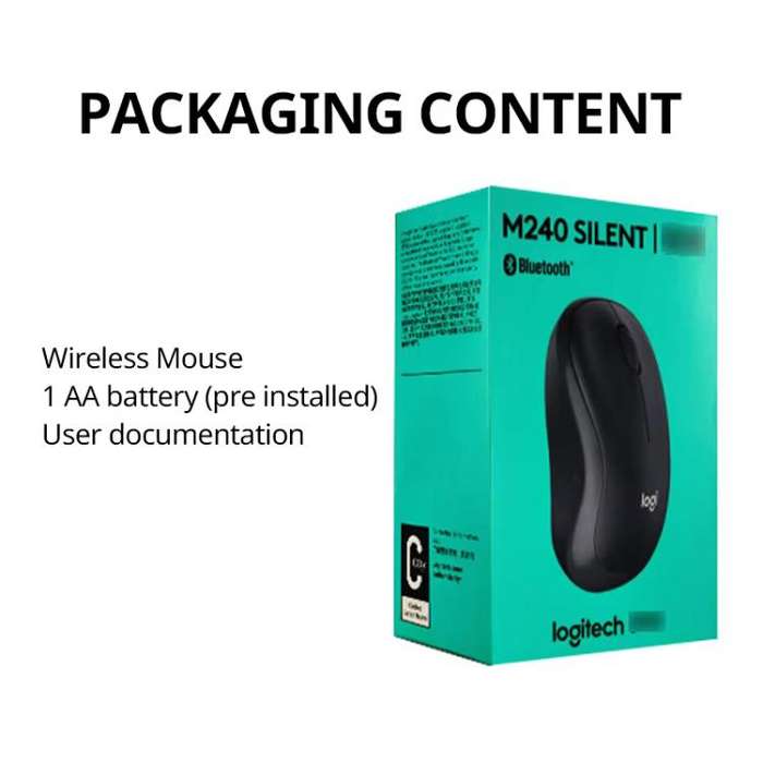 Logitech M240 1000dpi Silent Wireless Bluetooth Mouse(Pink)