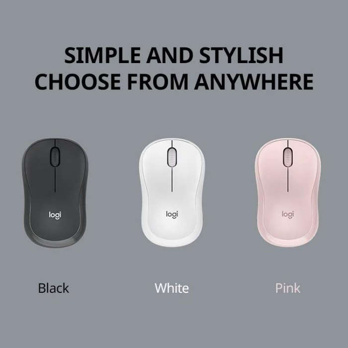 Logitech M240 1000dpi Silent Wireless Bluetooth Mouse(Pink)