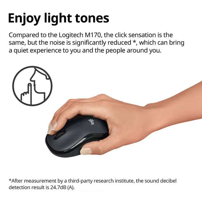 Logitech M240 1000dpi Silent Wireless Bluetooth Mouse(Pink)