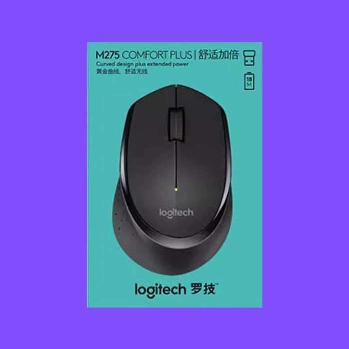 Logitech M275 1000dpi 2.4GHz Wireless Mouse with USB(White)