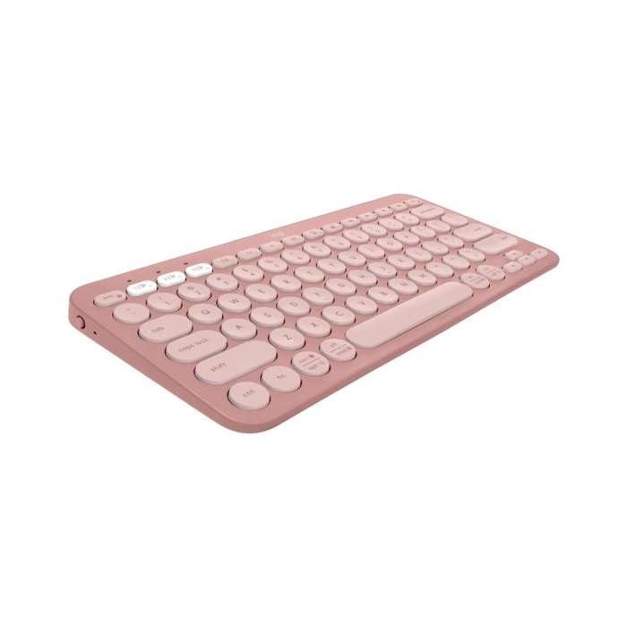  PEBBLE 2 COMBO Thin and Light Wireless Slim Bluetooth Keyboard and Mouse Set(Pink)