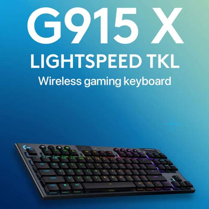 Logitech G915 X LIGHTSPEED TKL Low Profile Gaming Keyboard(Black Linear)