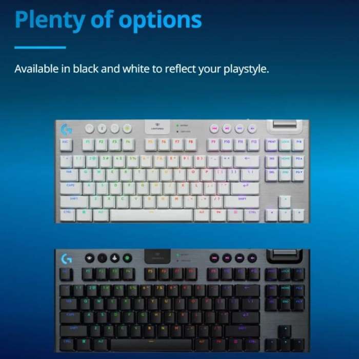 Logitech G915 X LIGHTSPEED TKL Low Profile Gaming Keyboard(White Tactile)