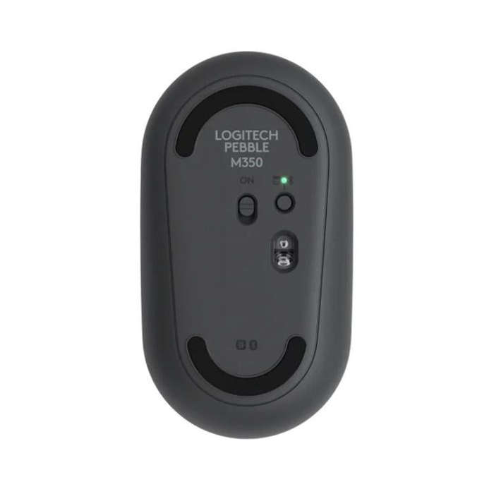 Logitech PEBBLE M350 1000DPI Ultra-Thin Dual-Mode Wireless Bluetooth Mouse(Black)