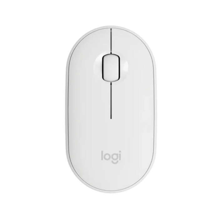 Logitech PEBBLE M350 1000DPI Ultra-Thin Dual-Mode Wireless Bluetooth Mouse(White)