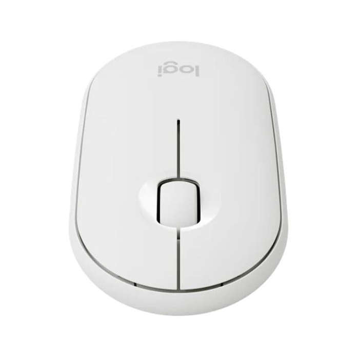 Logitech PEBBLE M350 1000DPI Ultra-Thin Dual-Mode Wireless Bluetooth Mouse(White)