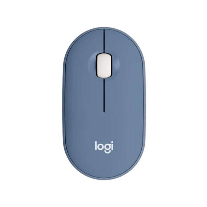 Logitech PEBBLE M350 1000DPI Ultra-Thin Dual-Mode Wireless Bluetooth Mouse(Blue)