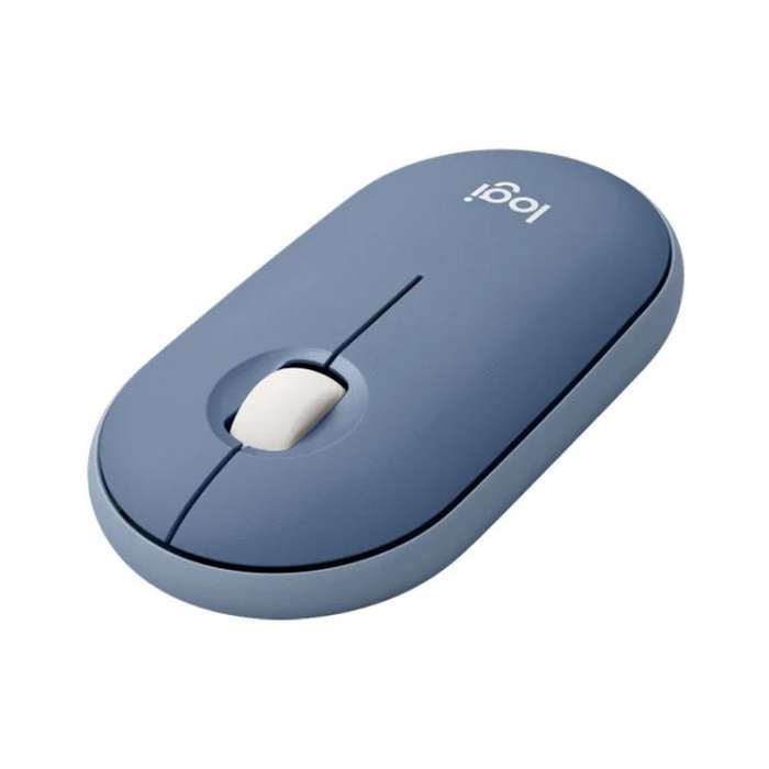 Logitech PEBBLE M350 1000DPI Ultra-Thin Dual-Mode Wireless Bluetooth Mouse(Blue)