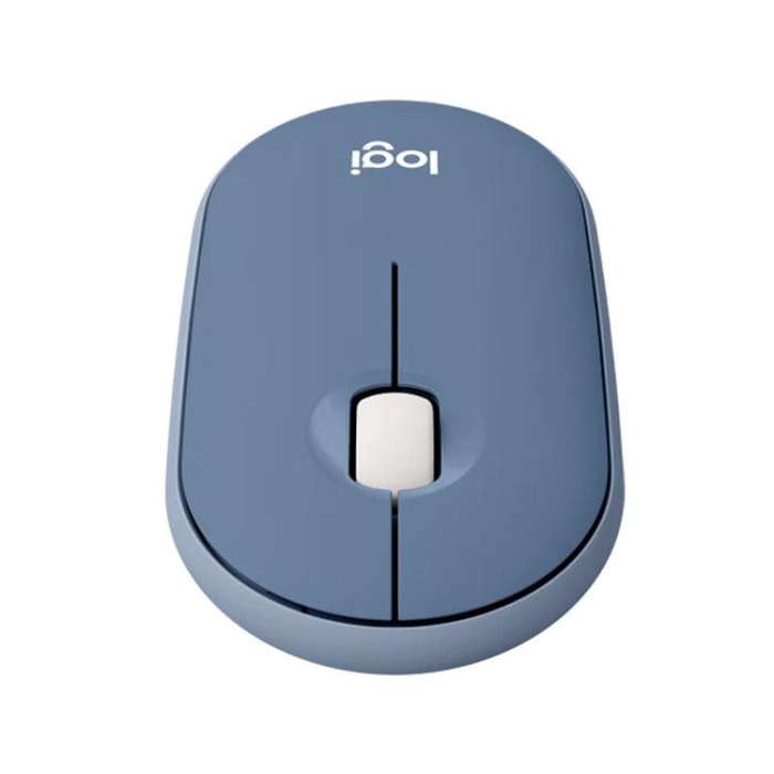 Logitech PEBBLE M350 1000DPI Ultra-Thin Dual-Mode Wireless Bluetooth Mouse(Blue)