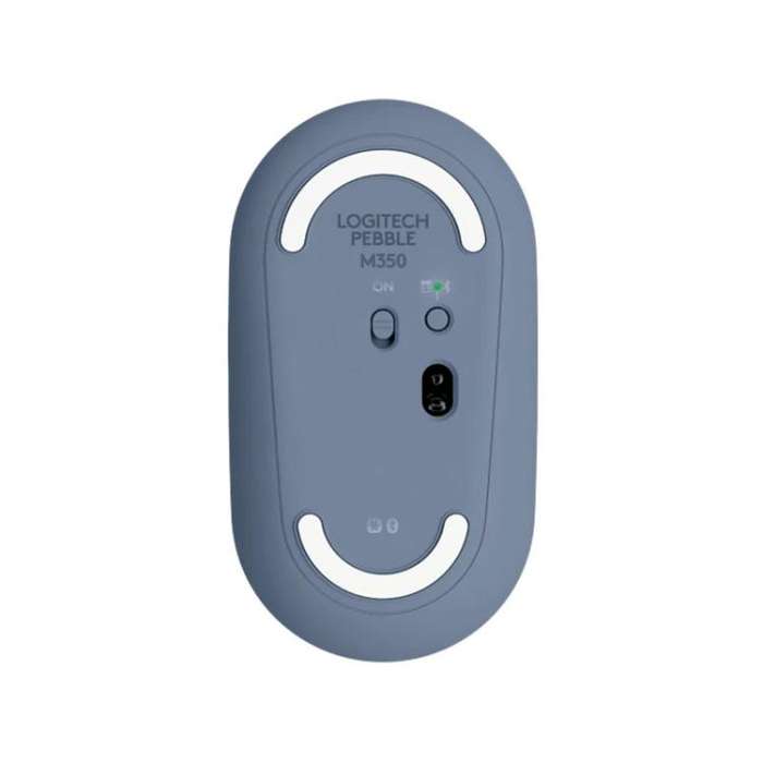 Logitech PEBBLE M350 1000DPI Ultra-Thin Dual-Mode Wireless Bluetooth Mouse(Blue)