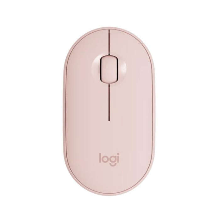 Logitech PEBBLE M350 1000DPI Ultra-Thin Dual-Mode Wireless Bluetooth Mouse(Pink)