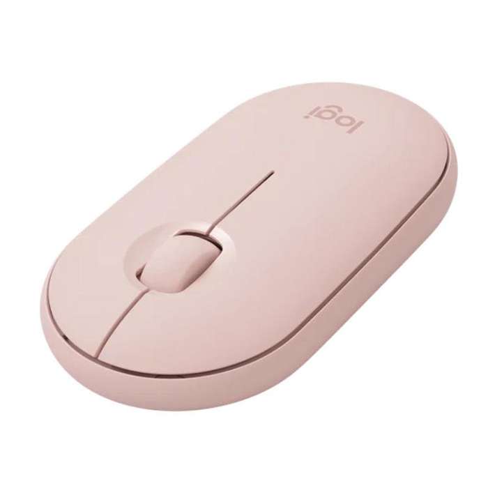 Logitech PEBBLE M350 1000DPI Ultra-Thin Dual-Mode Wireless Bluetooth Mouse(Pink)