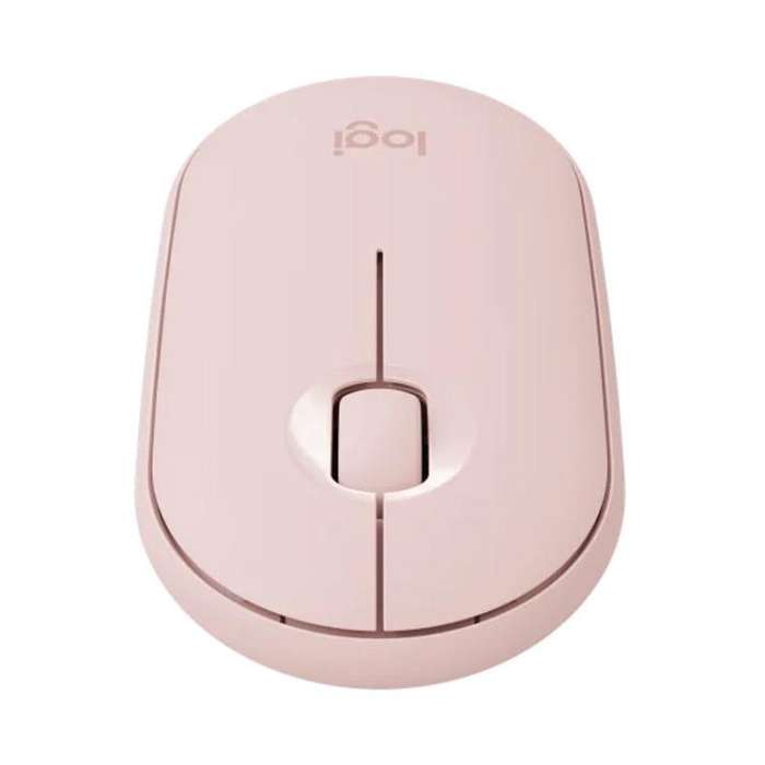 Logitech PEBBLE M350 1000DPI Ultra-Thin Dual-Mode Wireless Bluetooth Mouse(Pink)
