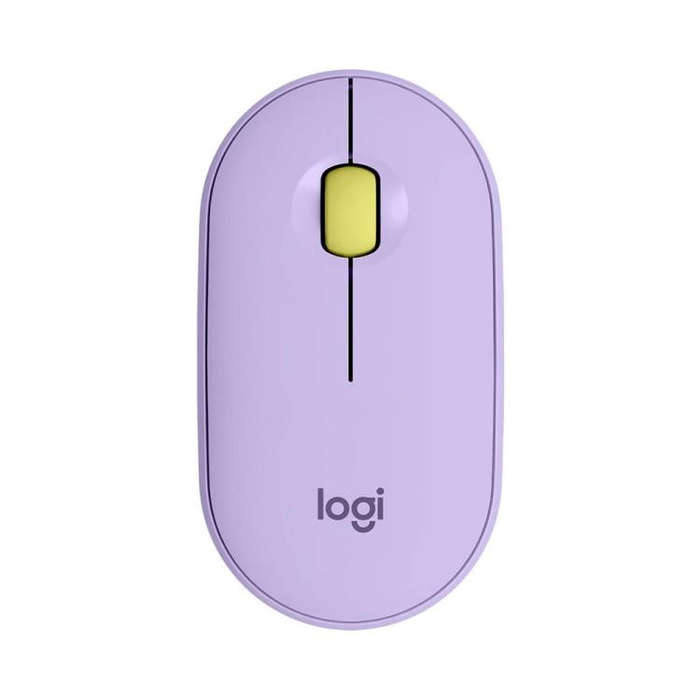 Logitech PEBBLE M350 1000DPI Ultra-Thin Dual-Mode Wireless Bluetooth Mouse(Purple)